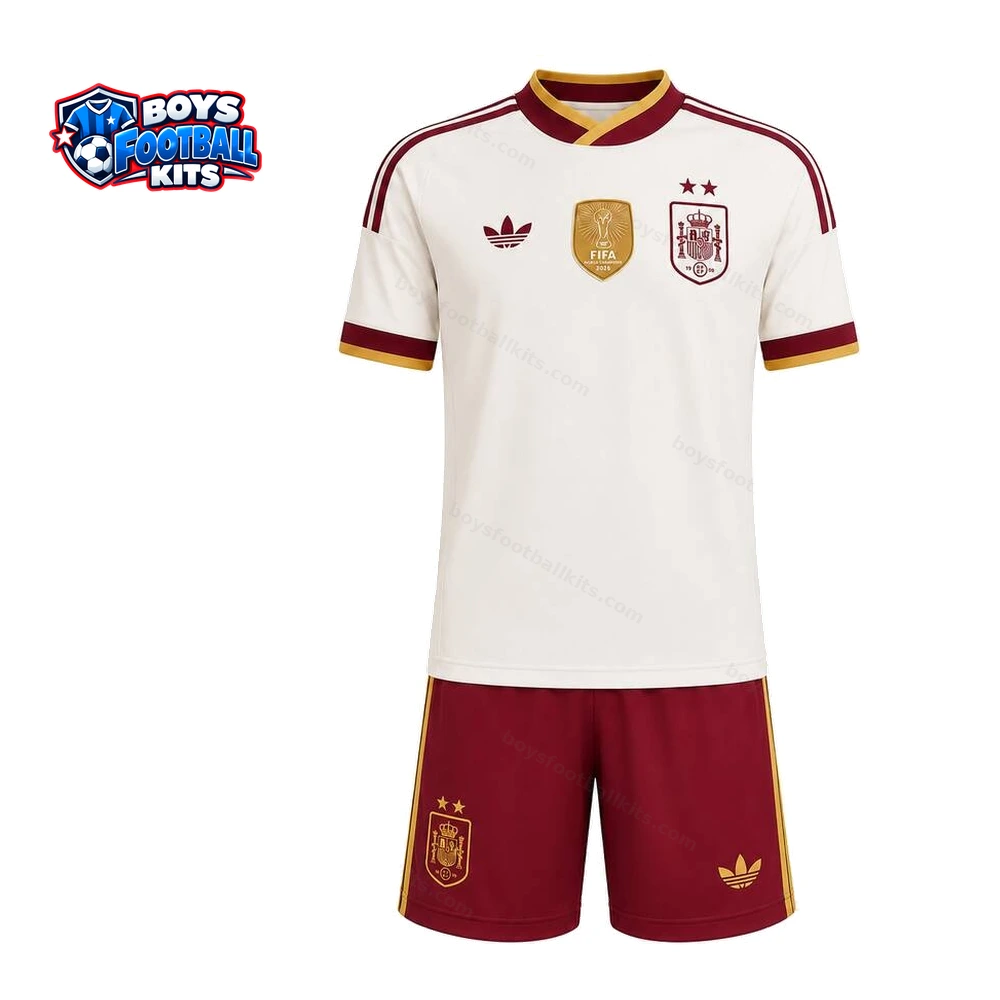 Spain Away Kids Football Kit