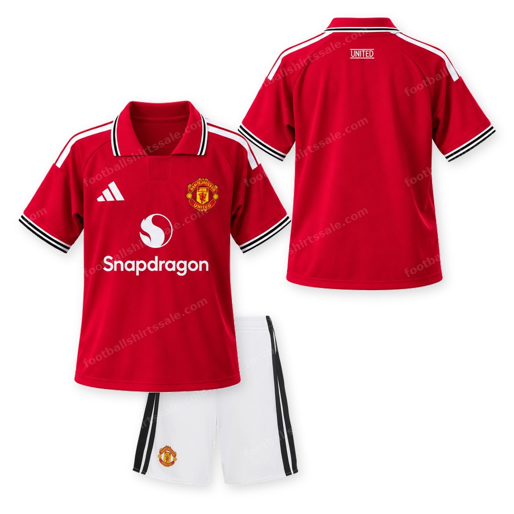 Manchester United Home Kids Football Kit 26/27