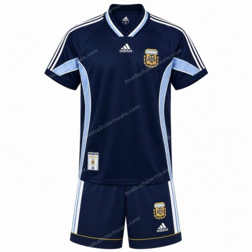 Argentina Retro Away Kids Football Kit 1998