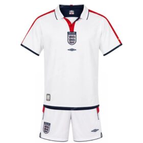 England Retro Home Kids Football Kit 2004