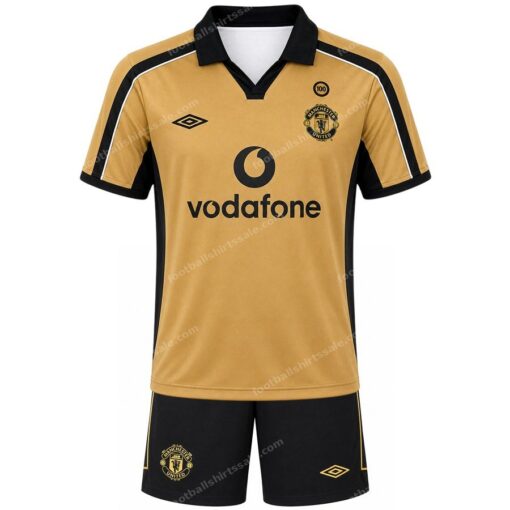 Manchester United Retro Away Centenary Kids Football Kit 01/02