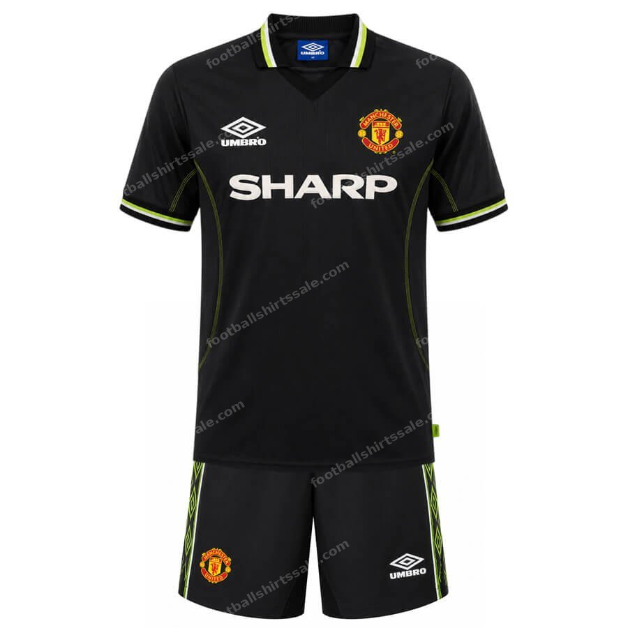 Manchester United Retro Third Kids Football Kit 98/99