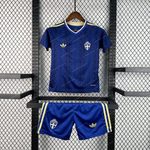 Sweden Away World Cup Kids Football Kit 2026