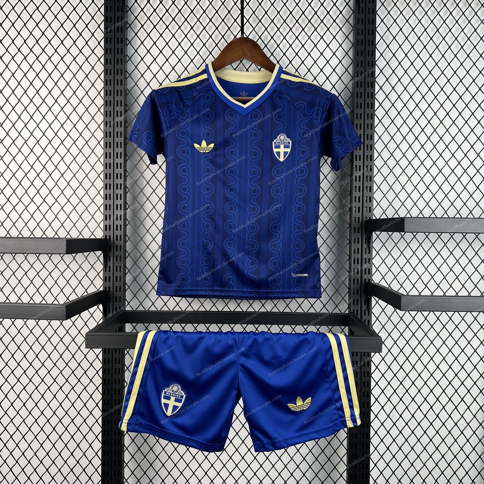 Sweden Away World Cup Kids Football Kit 2026