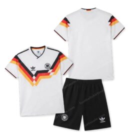 Germany Retro Home Kids Football Kit 1992