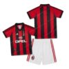 AC Milan Retro Home Kids Football Kit 98/99 Front and Back View