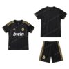 Real Madrid Retro Away Kids Football Kit 11/12 Front and Back View