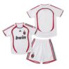 AC Milan Retro Away Kids Football Kit 06/07 Front and Back View