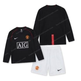 Manchester United Retro Away Long Sleeve Kids Football Kit 07/08