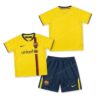Barcelona Retro Away Kids Football Kit 08/09 Front and Back View