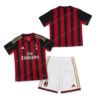 AC Milan Retro Home Kids Football Kit 13/14 Front and Back View