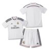 Real Madrid Retro Home Kids Football Kit 14/15 Front and Back View