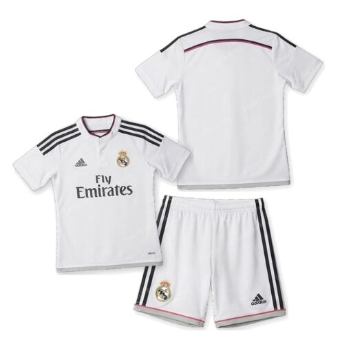 Real Madrid Retro Home Kids Football Kit 14/15