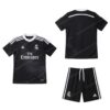 Real Madrid Retro Third Kids Football Kit 14/15 Front and Back View