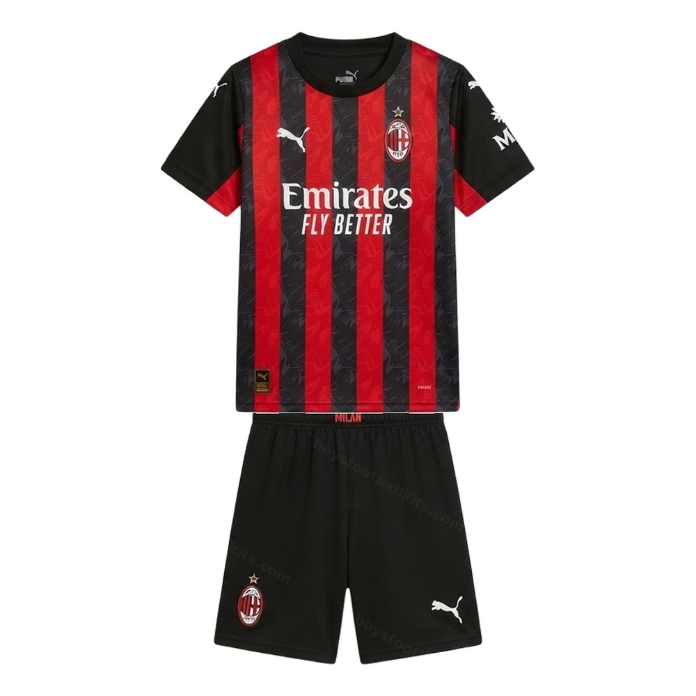 AC Milan Home and Away Gift Pack Kids Football Kits 25/26 - Rafa Leão 10 - View 2