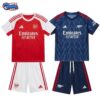 Arsenal Home and Away Gift Pack Kids Football Kits 25/26 - 2-Kit Value Bundle