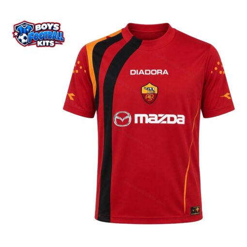 AS Roma Retro Home Football Shirt 04/05-thumbnail