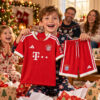 Bayern Munich Home and Away Gift Pack Kids Football Kits 26/27 - Christmas morning football gift for boys