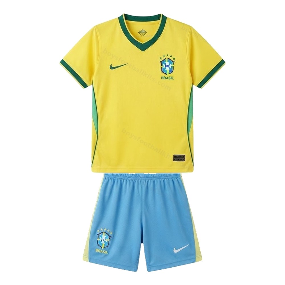 Brazil Home and Away Gift Pack World Cup Kids Football Kits 2026 - View 2