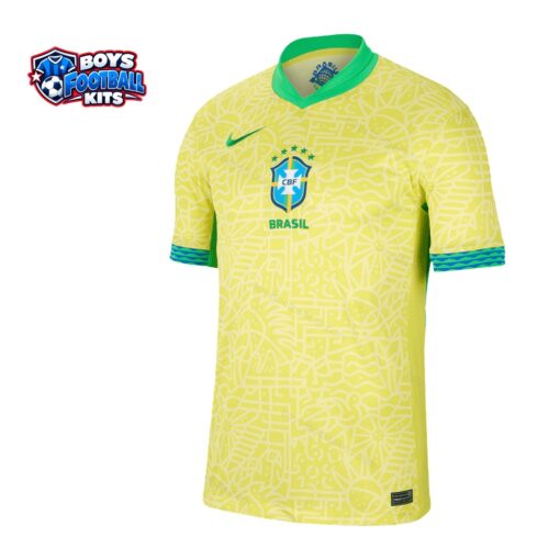 Brazil Home Football Shirt 2024-thumbnail