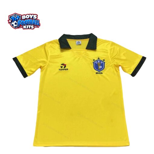 Brazil Retro Home Football Shirt 1988-thumbnail