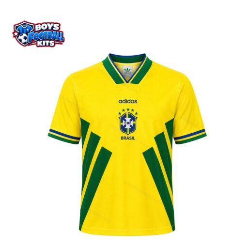 Brazil Retro Home Football Shirt 1994-thumbnail
