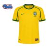 Brazil Retro Home Football Shirt 1998 - Front Studio View