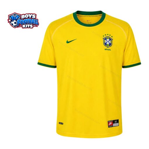 Brazil Retro Home Football Shirt 2000-thumbnail