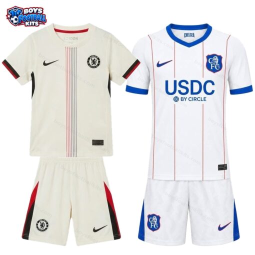 Chelsea Away and Third Gift Pack Kids Football Kits 25/26-thumbnail