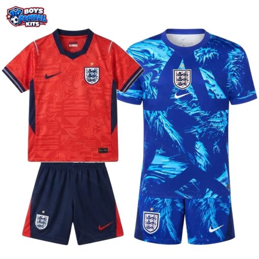 England Away and Goalkeeper Gift Pack World Cup Kids Football Kits 2026-thumbnail