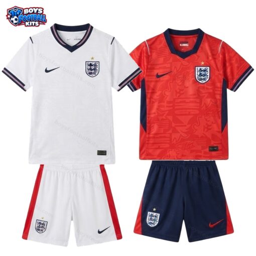 England Home and Away Gift Pack World Cup Kids Football Kits 2026-thumbnail