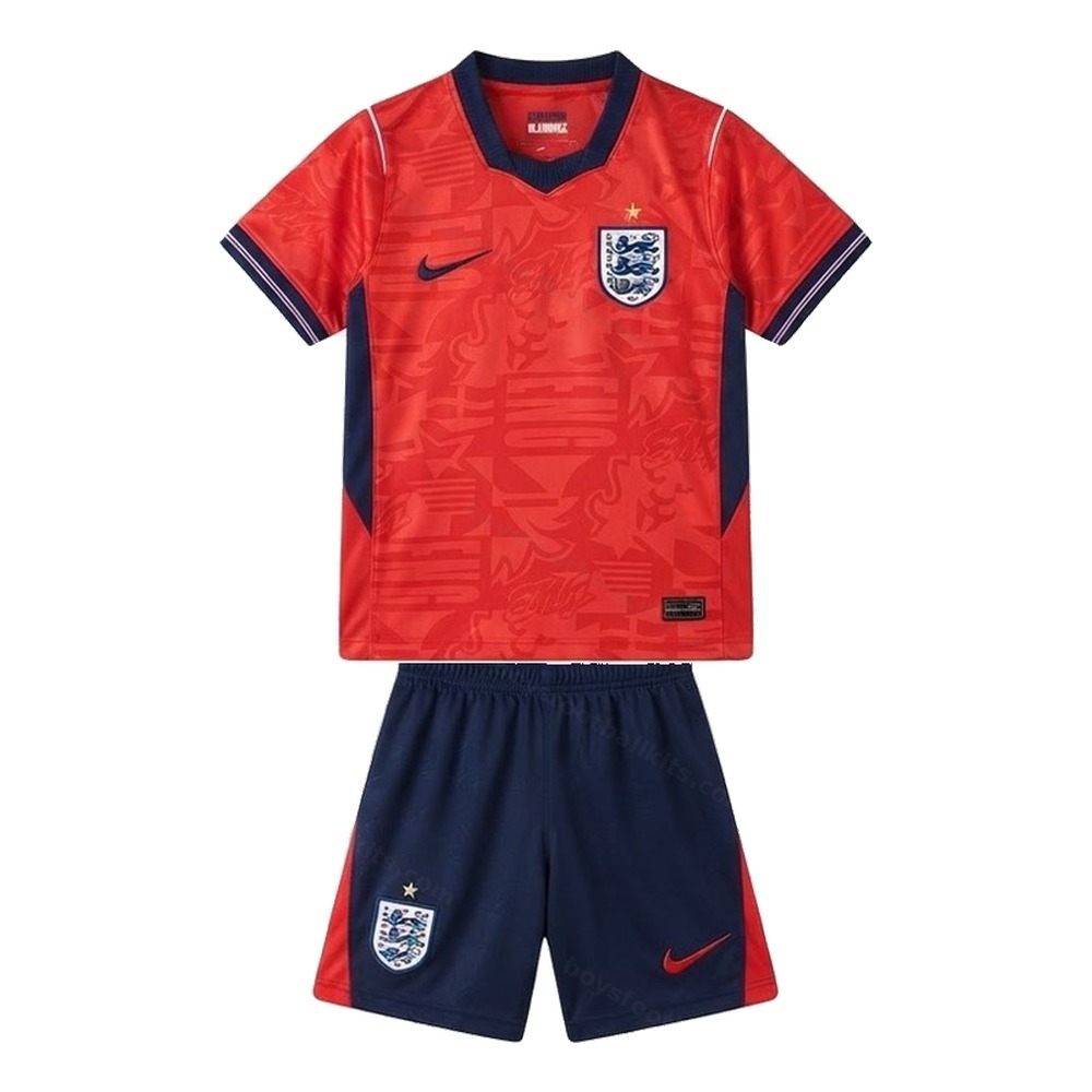 England Home and Away Gift Pack World Cup Kids Football Kits 2026 - View 3