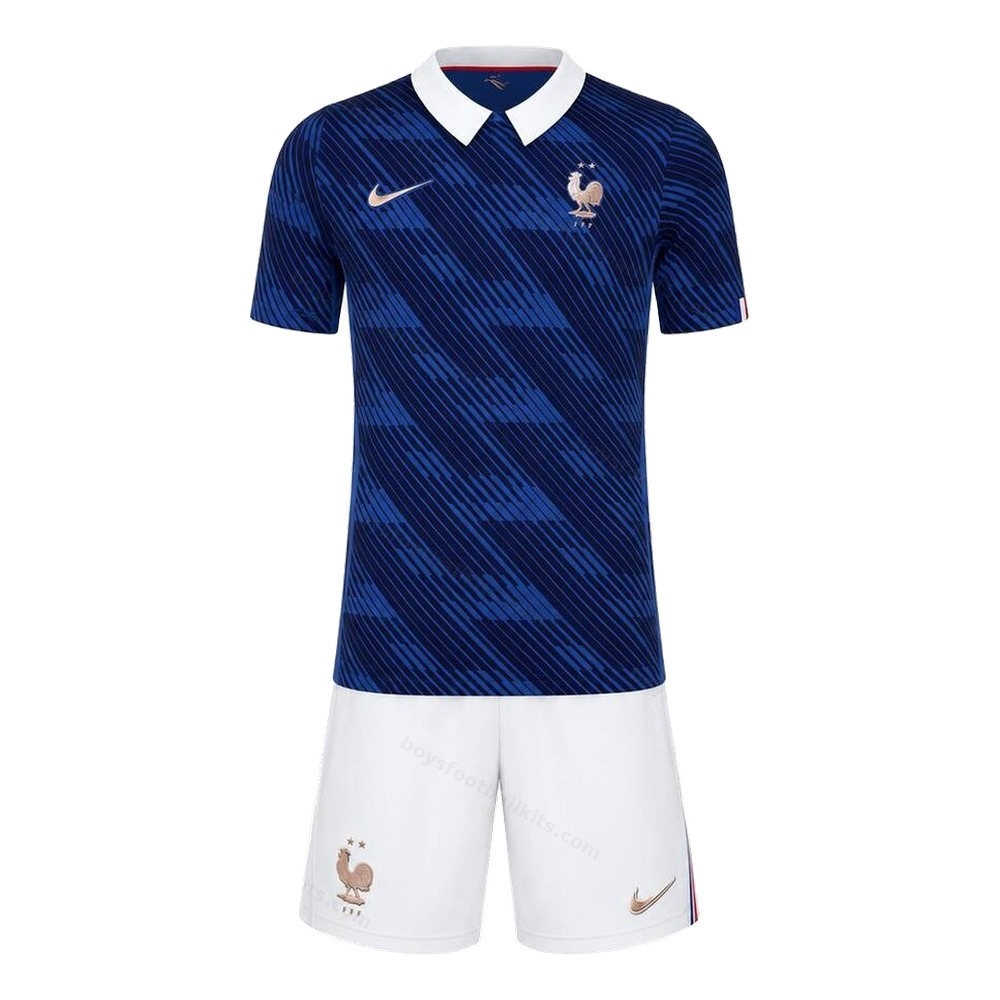 France Home and Away Gift Pack World Cup Kids Football Kits 2026 - Mbappe 10 - View 2