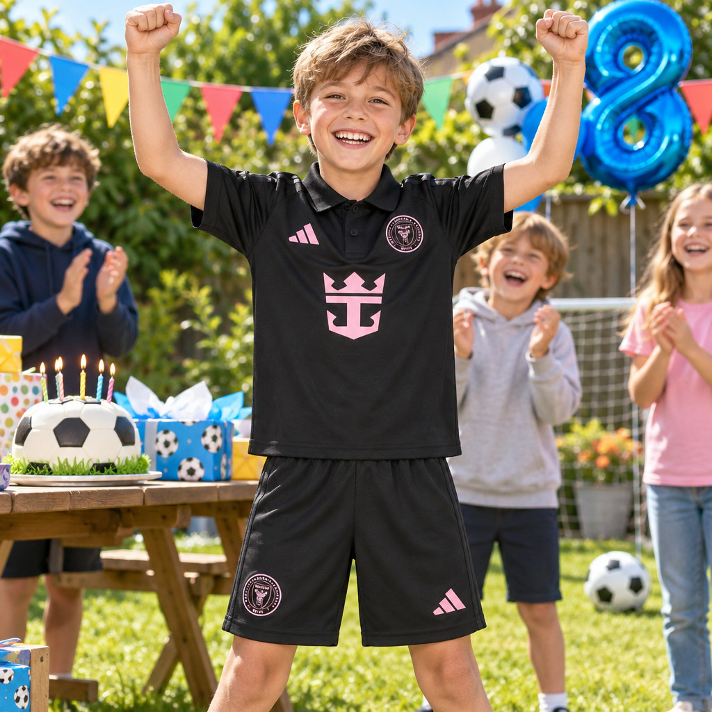 Inter Miami Away and Third Gift Pack Kids Football Kits 26/27 - boys birthday party kids football kit gift