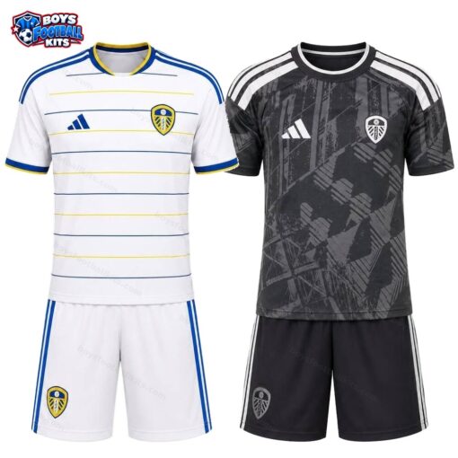 Leeds United Home and Third Gift Pack Kids Football Kits 25/26-thumbnail