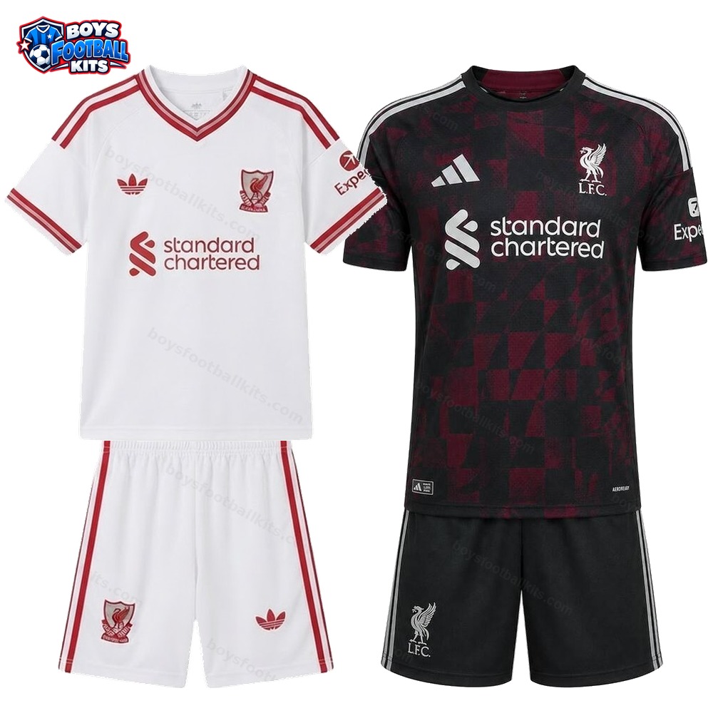 Liverpool Away and Third Gift Pack Kids Football Kits 26/27 - 2-Kit Value Bundle