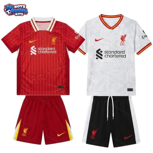 Liverpool Home and Third Gift Pack Kids Football Kits 24/25-thumbnail