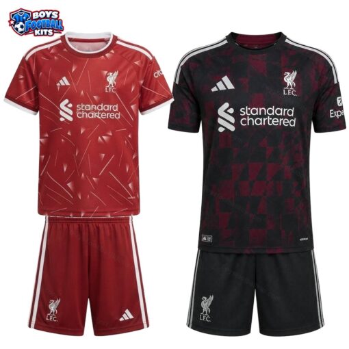 Liverpool Home and Third Gift Pack Kids Football Kits 26/27-thumbnail