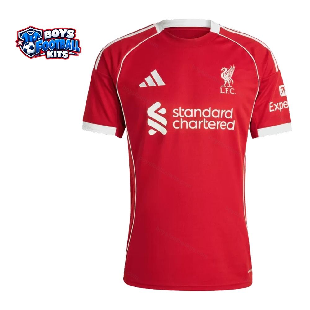Liverpool Home Football Shirt 25/26 - Front Studio View
