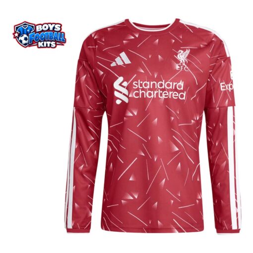Liverpool Home Long Sleeve Football Shirt 26/27-thumbnail