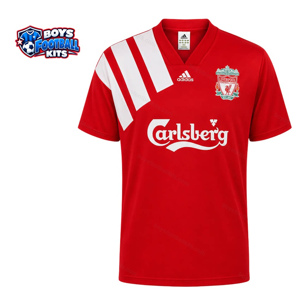 Liverpool Retro Home Football Shirt 92/93 - Front Studio View