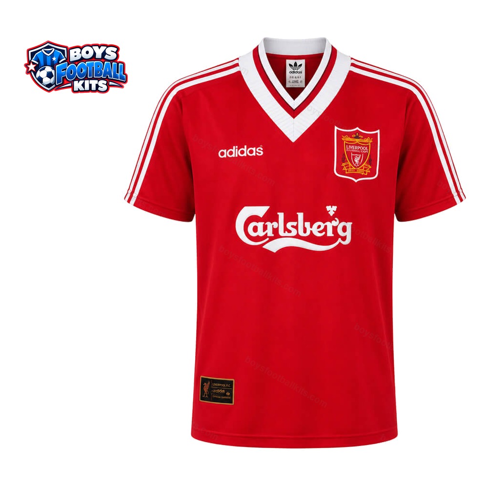 Liverpool Retro Home Football Shirt 95/96 - Front Studio View