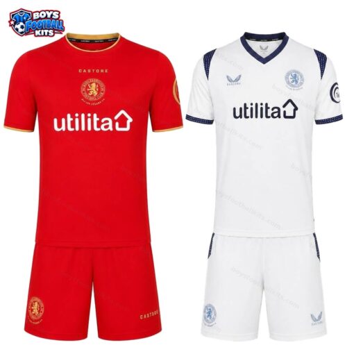 Middlesbrough Home and Away Gift Pack Kids Football Kits 25/26-thumbnail