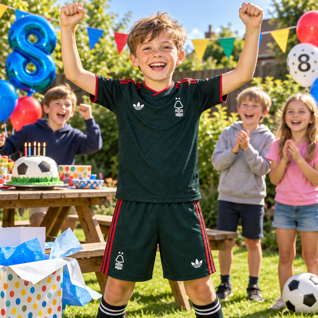 Nottingham Forest Home and Away Gift Pack Kids Football Kits 26/27 - boys birthday party kids football kit gift