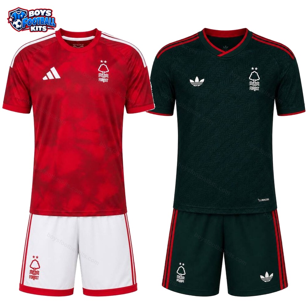 Nottingham Forest Home and Away Gift Pack Kids Football Kits 26/27 - 2-Kit Value Bundle