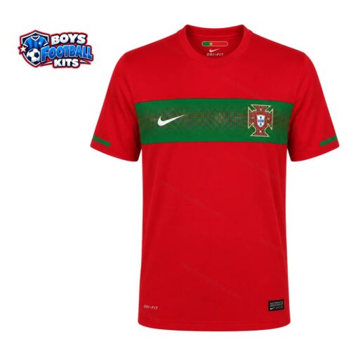 Portugal Retro Home Football Shirt 2010-thumbnail
