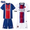 PSG Home and Away Gift Pack Kids Football Kits 25/26-thumbnail