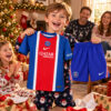 PSG Home and Away Gift Pack Kids Football Kits 26/27 - Christmas morning football gift for boys