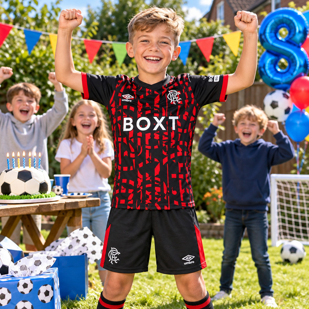 Rangers Away and Third Gift Pack Kids Football Kits 26/27 - boys birthday party kids football kit gift