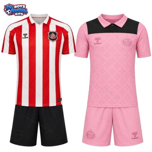 Sunderland Home and Away Gift Pack Kids Football Kits 25/26-thumbnail